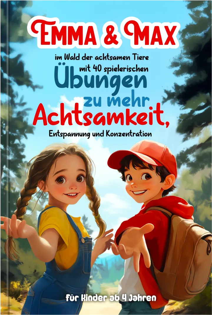 Buchcover: Emma & Max im Wald der achtsamen Tiere
