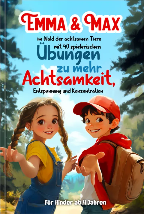 Buchcover: Emma & Max im Wald der achtsamen Tiere